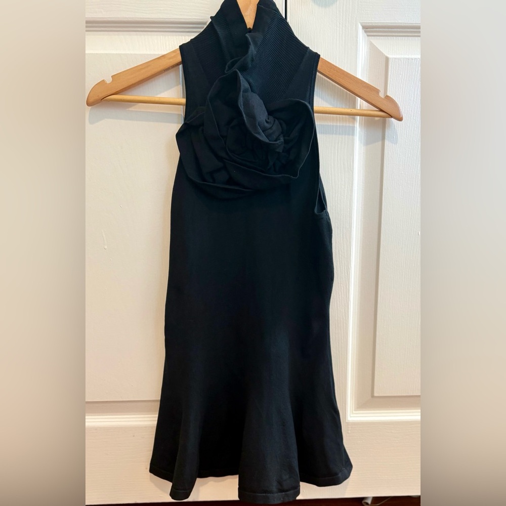 Ralph Lauren Black High Neck Top Size XS